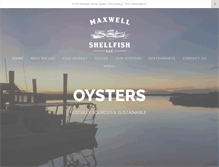 Tablet Screenshot of maxwellshellfish.com